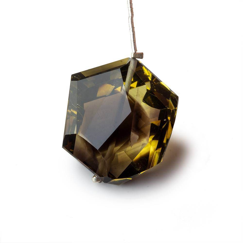 26.5x23mm Bi-Color Quartz Faceted Nugget Focal Bead 1 piece (ONLINE ORDER ONLY)