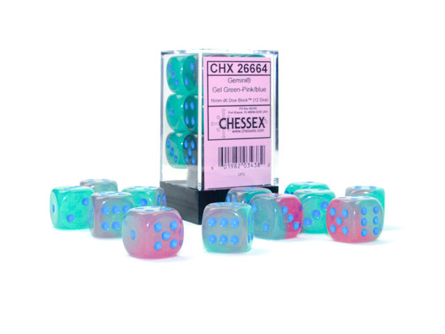 Gemini® Polyhedral Gel Green-Pink/blue Luminary™ 7-Die Set  / 16mm / 12mm (Online Only)