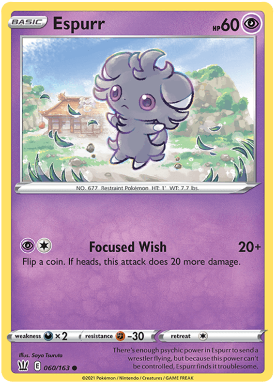 Espurr (060/163) [Sword & Shield: Battle Styles] (Online Only)