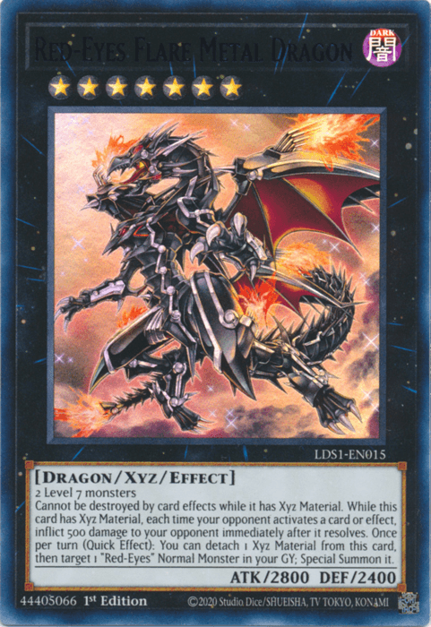Red-Eyes Flare Metal Dragon (Purple) [LDS1-EN015] Ultra Rare (ONLINE ORDER ONLY)