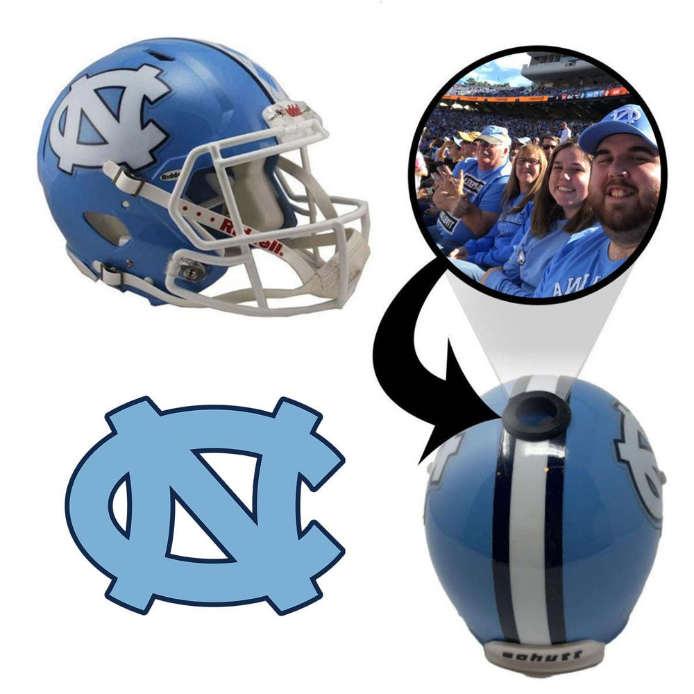 North Carolina Tar Heels College Football Collectible Mini Helmet - Picture Inside - FANZ Collectibles (Online Order Only) (ONLINE ORDER ONLY)