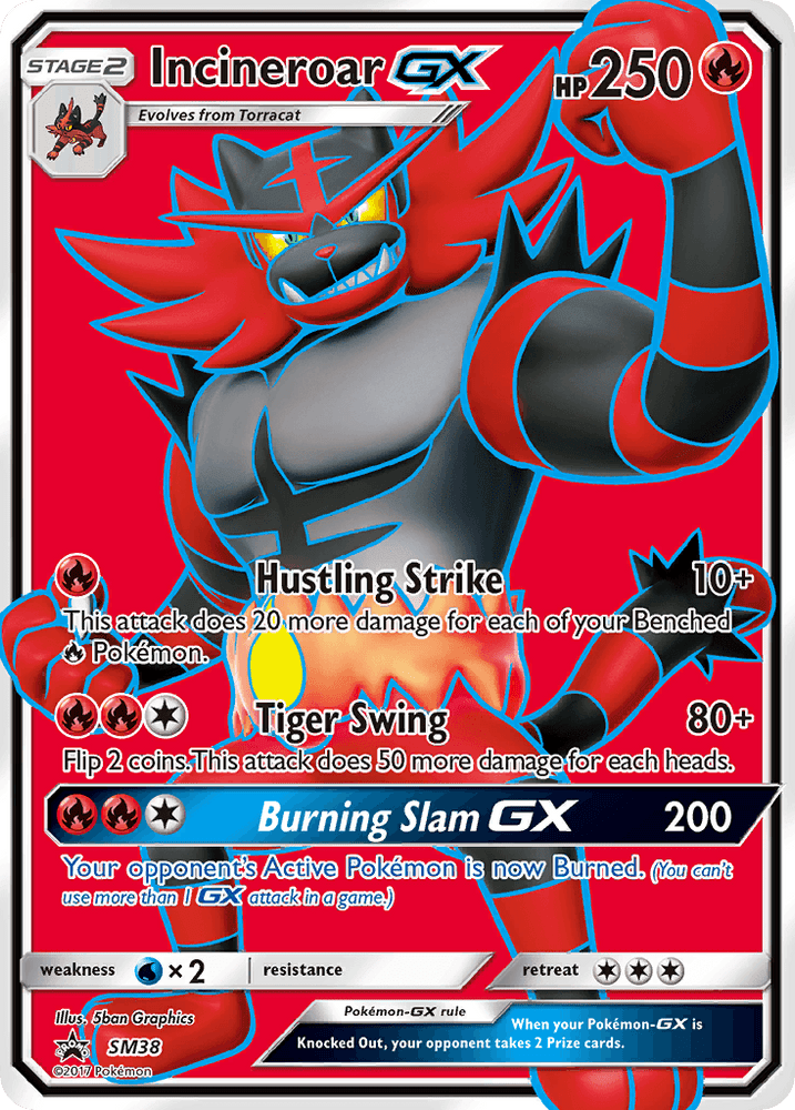 Incineroar GX (SM38) [Sun & Moon: Black Star Promos] (Online Only)