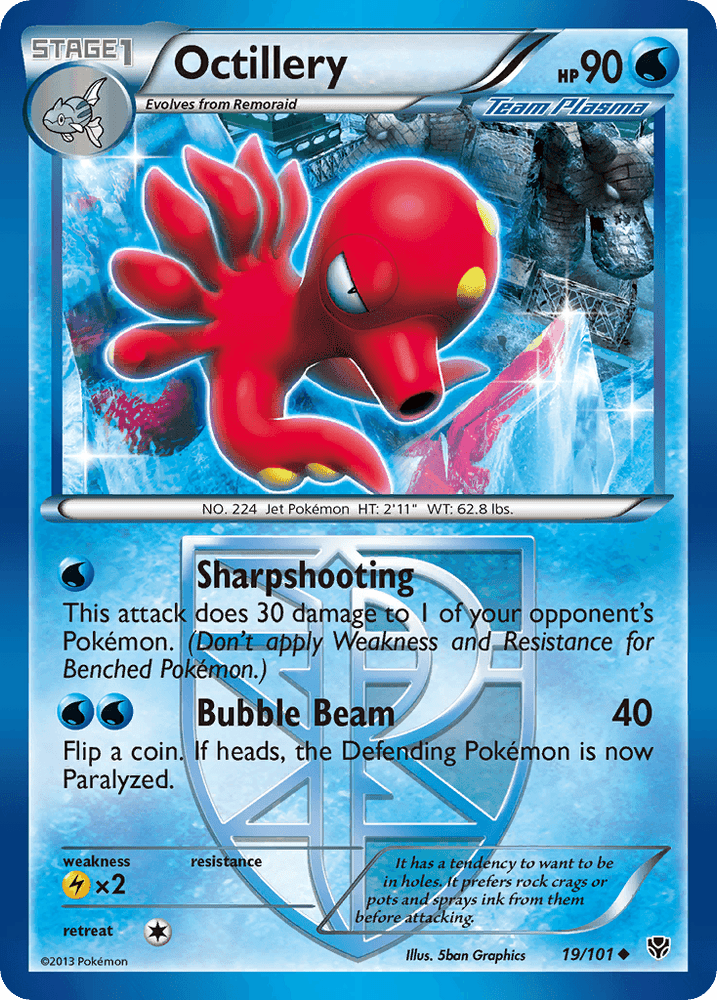 Octillery (19/101) [Black & White: Plasma Blast] (Online Only)