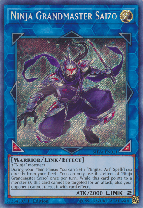 Ninja Grandmaster Saizo [SHVA-EN011] Secret Rare (ONLINE ORDER ONLY)