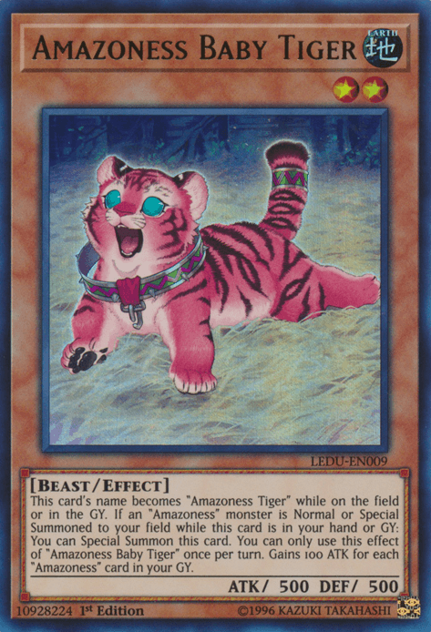 Amazoness Baby Tiger [LEDU-EN009] Ultra Rare (ONLINE ORDER ONLY)