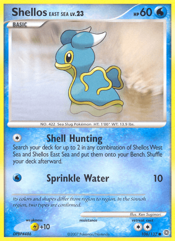 Shellos East Sea (106/132) [Diamond & Pearl: Secret Wonders] (Online Only)