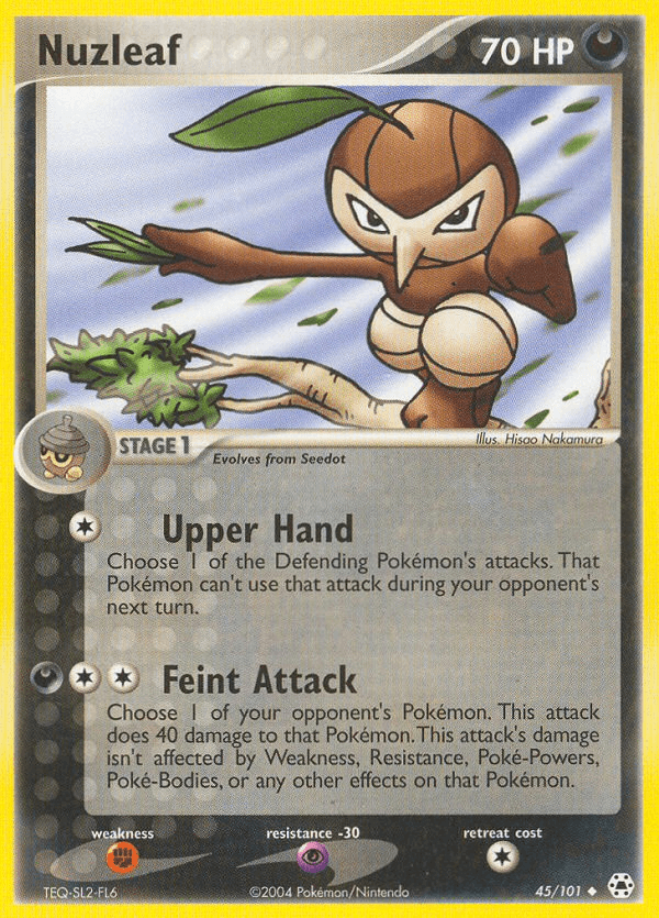 Nuzleaf (45/101) [EX: Hidden Legends] (Online Only)