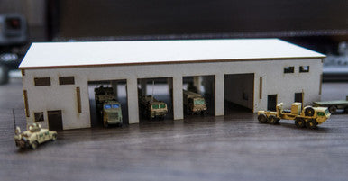 Motorpool Building (Matboard) - 285CSS025 (Online Order Only)