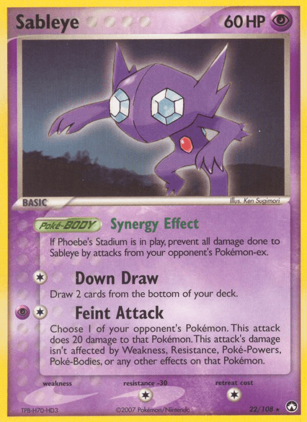 Sableye (22/108) [EX: Power Keepers] (Online Only)