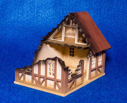 28mm Tudor House, Ruined - 28MMDF622 (Online Order Only)