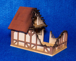 28mm Tudor House, Ruined - 28MMDF622 (Online Order Only)
