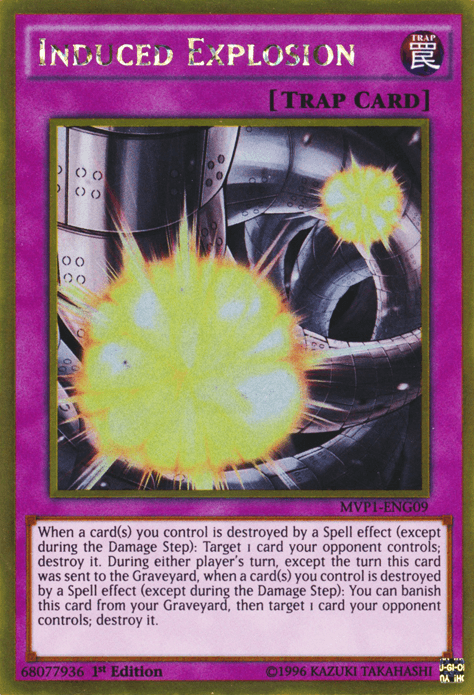 Induced Explosion [MVP1-ENG09] Gold Rare (ONLINE ORDER ONLY)