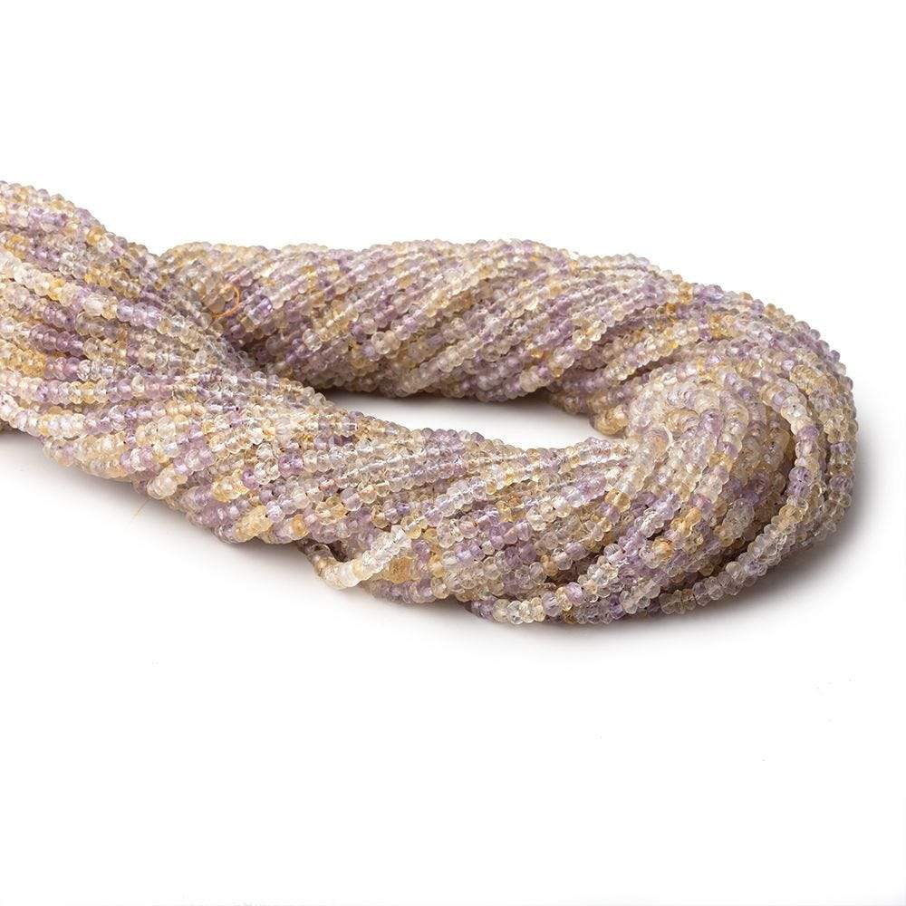 2.5-3.5mm Ametrine faceted rondelle beads 13.5 inch 250 pieces (ONLINE ORDER ONLY)