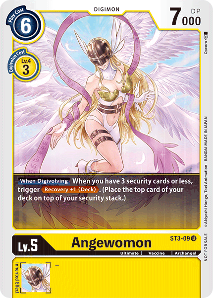 Angewomon [ST3-09] (Tamer Battle Pack) [Starter Deck: Heaven's Yellow Promos] (ONLINE ORDER ONLY)