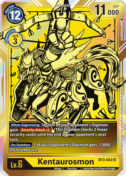 Kentaurosmon [BT3-043] (Alternate Art) [Release Special Booster Ver.1.0] (ONLINE ORDER ONLY)