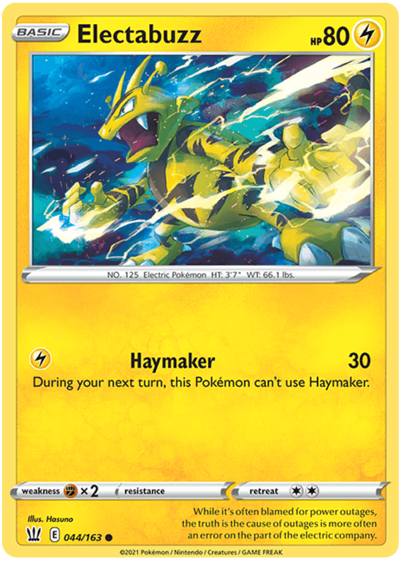Electabuzz (044/163) [Sword & Shield: Battle Styles] (Online Only)
