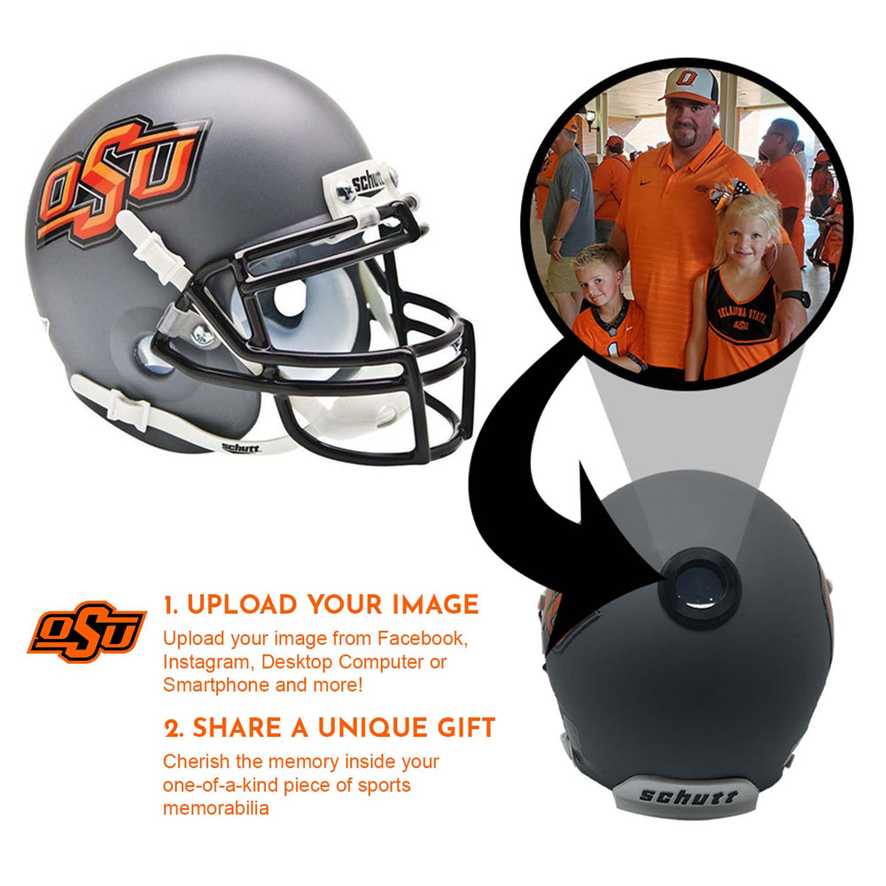 Oklahoma State Cowboys College Football Collectible Mini Helmet - Picture Inside - FANZ Collectibles (Online Order Only) (ONLINE ORDER ONLY)