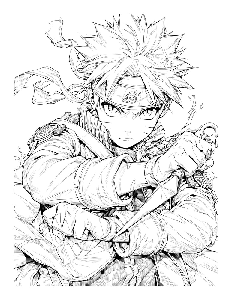 Anime Chronicles: Naruto Shippuden Legacy! A Ninja Adventure Coloring Book PDF (ONLINE ORDER ONLY)