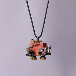 Handcrafted Wooden Bot Necklace, Keychain, or Mini Decor (ONLINE ORDER ONLY)