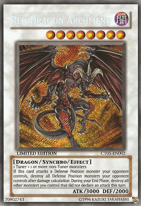Red Dragon Archfiend [CT05-EN002] Secret Rare (ONLINE ORDER ONLY)