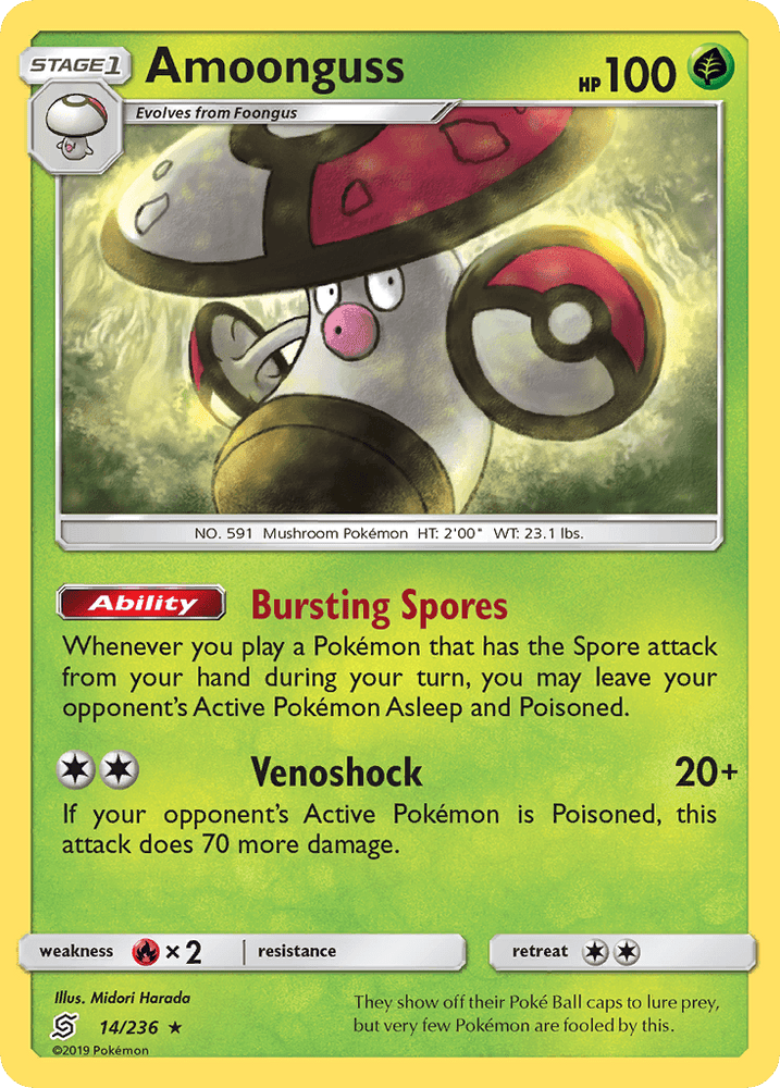 Amoonguss (14/236) [Sun & Moon: Unified Minds] (Online Only)
