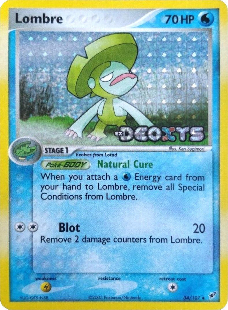 Lombre (34/107) (Stamped) [EX: Deoxys] (Online Only)
