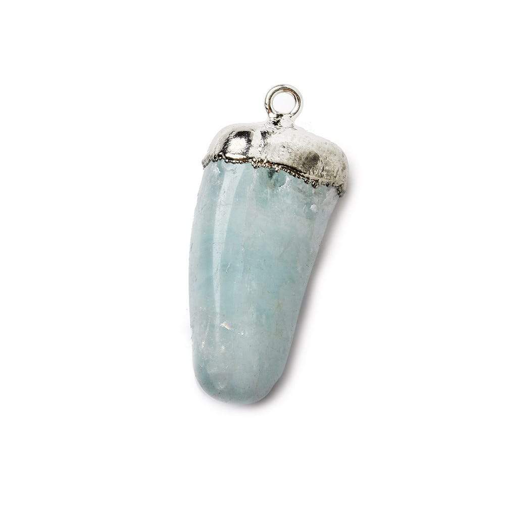 29x14mm Black Gold Leafed Aquamarine Plain Nugget Focal Bead 1 piece (ONLINE ORDER ONLY)