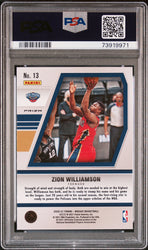 2020 PANINI MOSAIC WILL TO WIN ZION WILLIAMSON GREEN MOSAIC #13 - PSA 10 (Online Order Only)