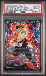 2022 DRAGON BALL SUPER DAWN OF THE Z-LEGENDS SS VEGETA, BRS/STRGTH #P-401 PSA 10 (Online Order Only)