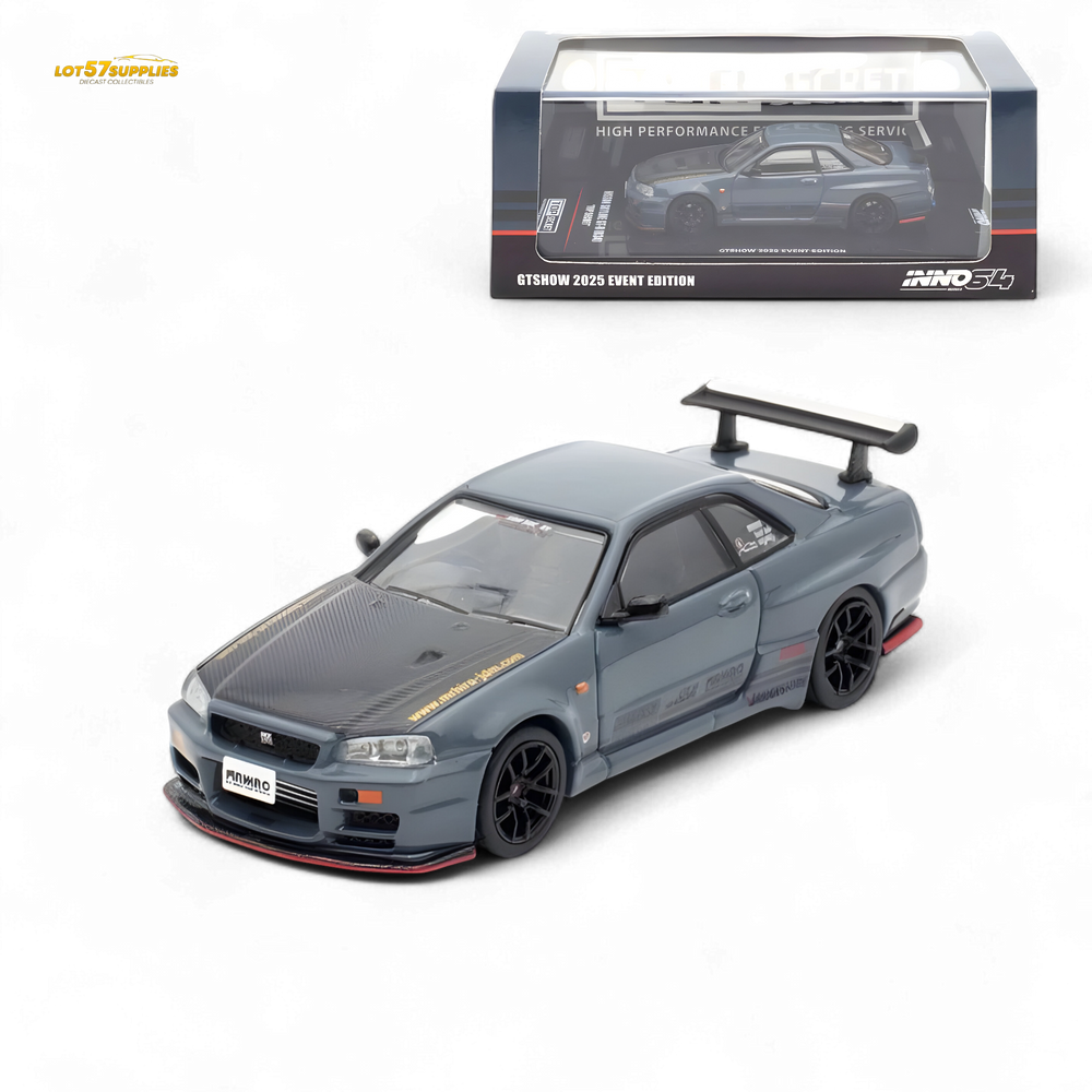 Inno64 Nissan Skyline GT-R R34 TOP SECRET GTSHOW 2025 EVENT EDITION 1:64 (ONLINE ORDER ONLY)