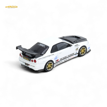 INNO64 Top Secret R34 GT-R White 1:64