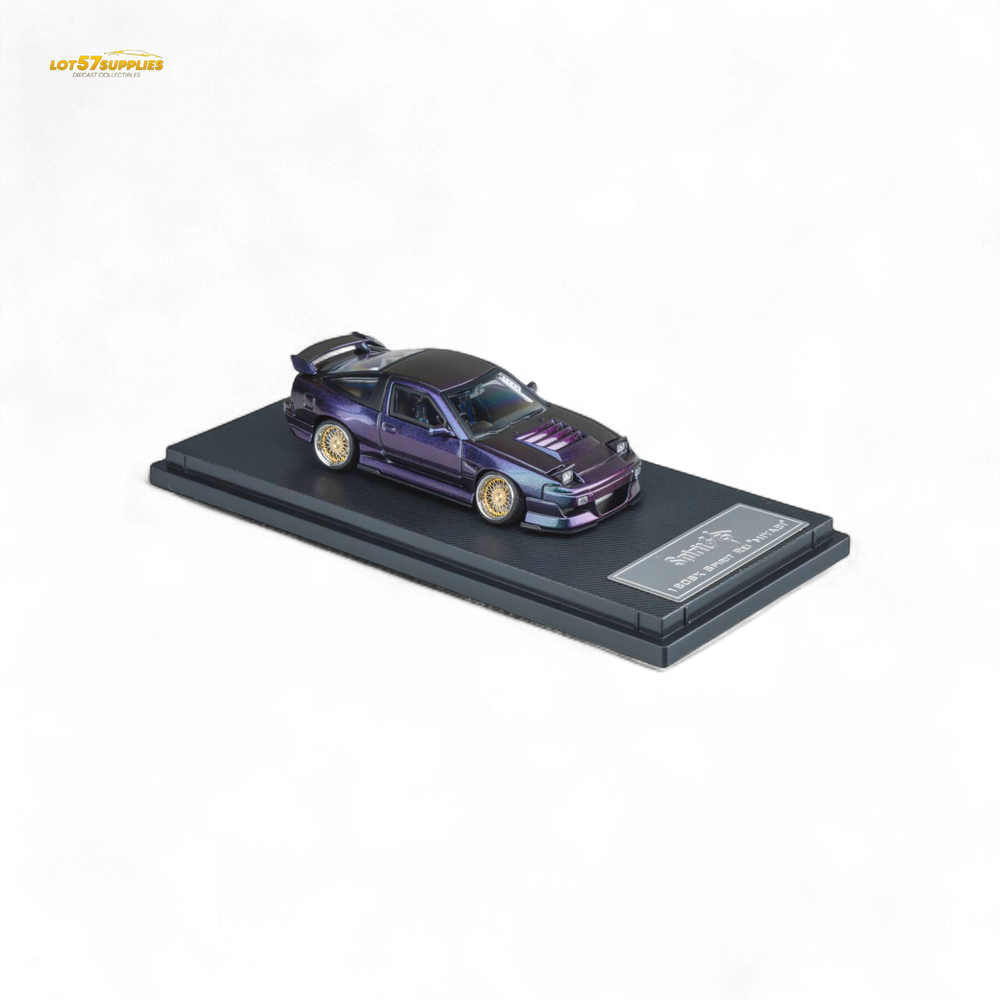 MicroTurbo Custom 180SX Spirit Rei - Purple Chameleon GMHS 2025 Special Edition 1:64 (ONLINE ORDER ONLY)
