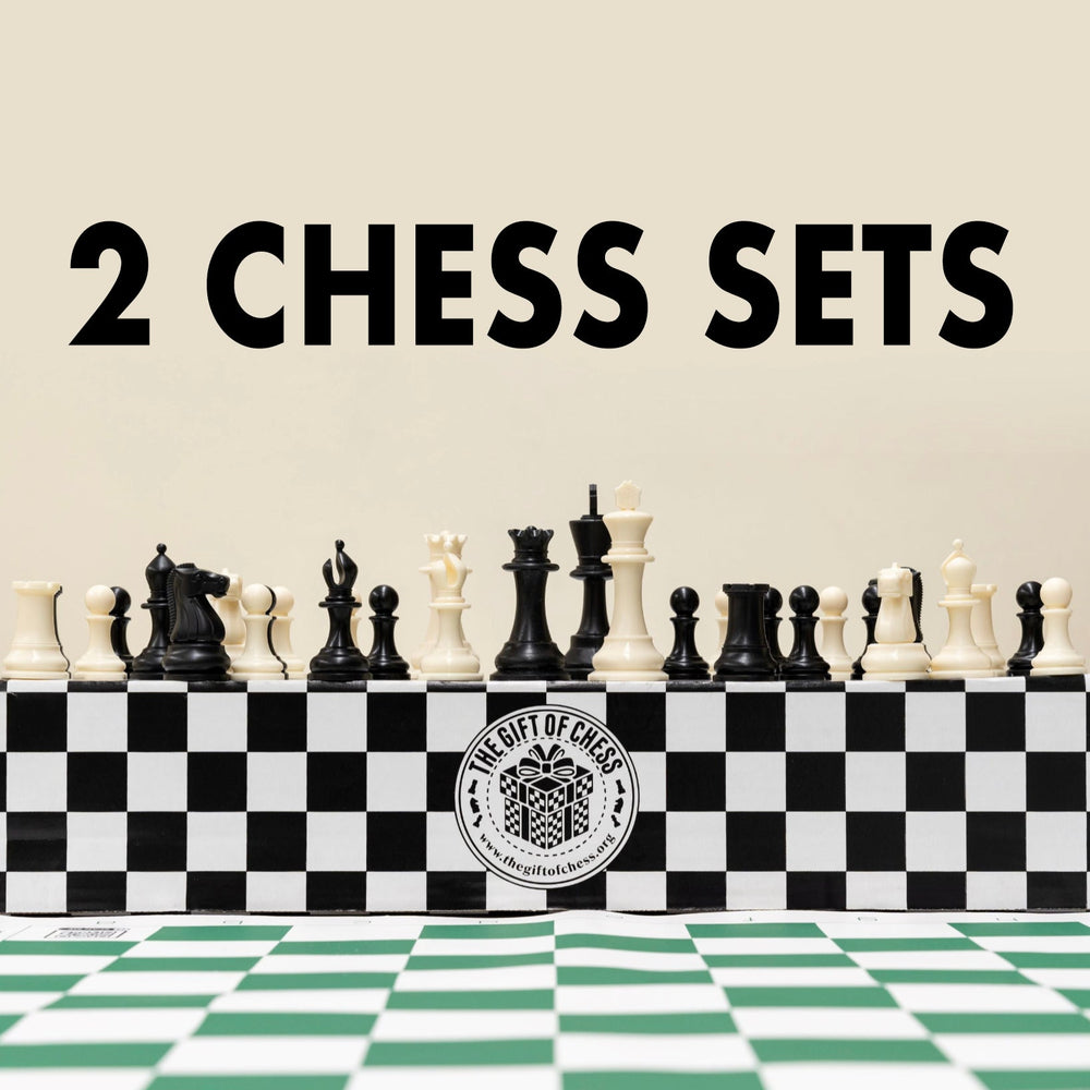 The Gift of Chess - 2 Lightweight Chess Sets  (Online Order Only)