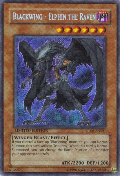 Blackwing - Elphin the Raven [CT06-ENS01] Secret Rare (ONLINE ORDER ONLY)