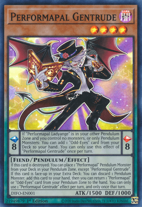 Performapal Gentrude [DIFO-EN001] Super Rare (ONLINE ORDER ONLY)