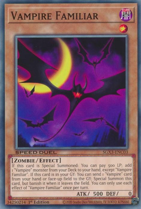 Vampire Familiar [SGX3-ENC03] Common (ONLINE ORDER ONLY)