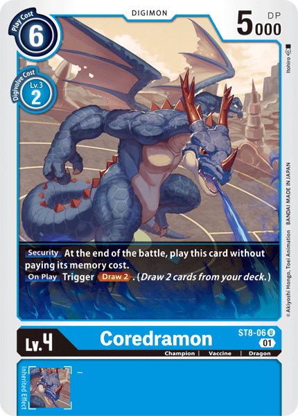 Coredramon [ST8-06] [Starter Deck: Ulforce Veedramon] (ONLINE ORDER ONLY)