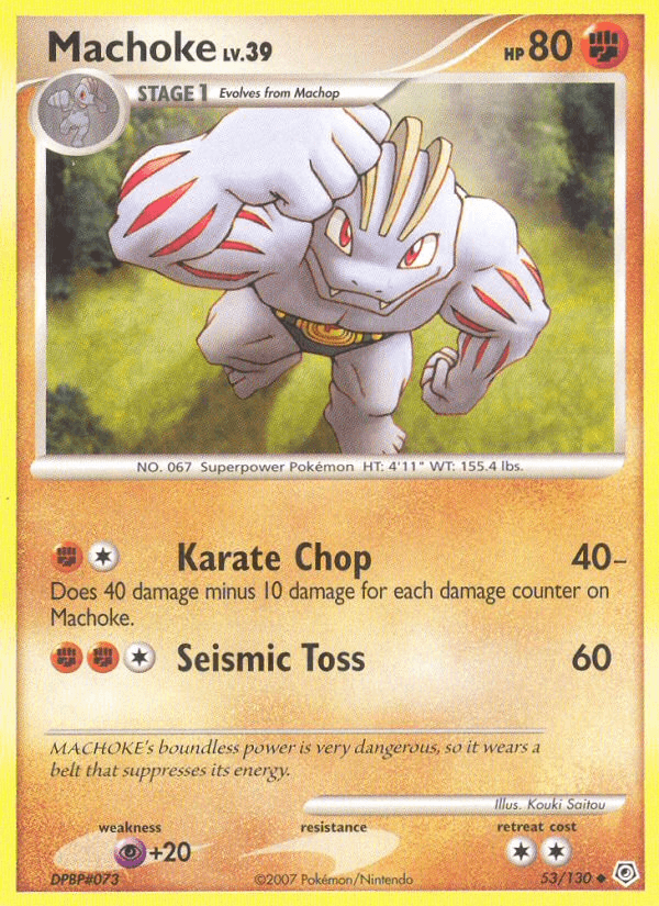 Machoke (53/130) [Diamond & Pearl: Base Set] (Online Only)