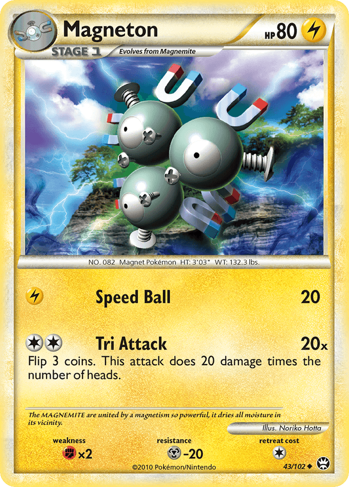 Magneton (43/102) [HeartGold & SoulSilver: Triumphant] (Online Only)