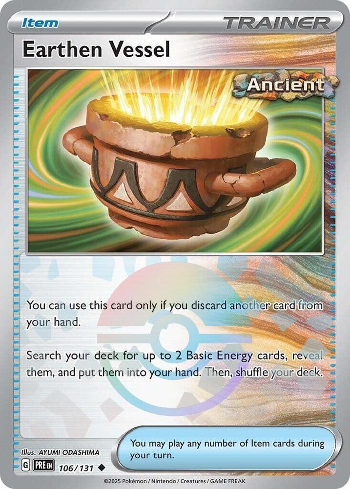 Earthen Vessel (106/131) (Poke Ball Pattern) [Scarlet & Violet: Prismatic Evolutions] (Online Only)
