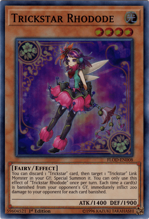 Trickstar Rhodode [FLOD-EN008] Super Rare (ONLINE ORDER ONLY)