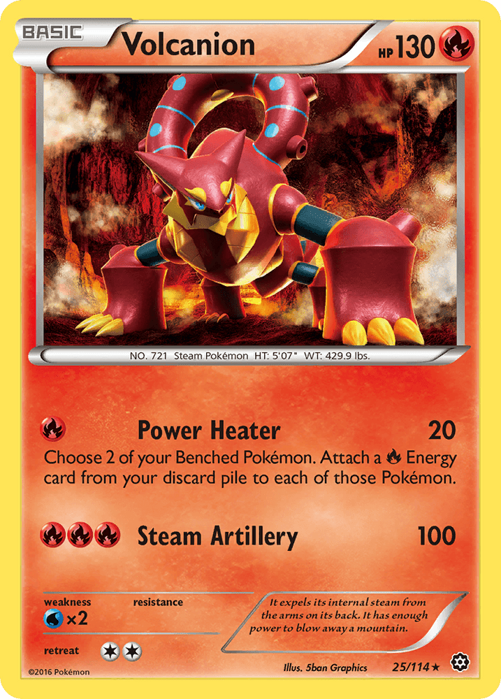 Volcanion (25/114) [XY: Steam Siege] (Online Only)