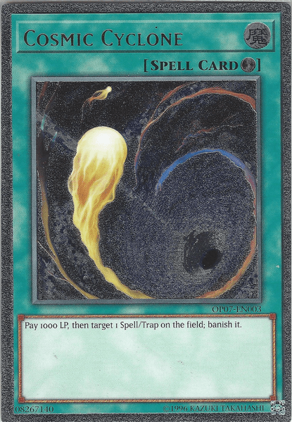 Cosmic Cyclone [OP07-EN003] Ultimate Rare (ONLINE ORDER ONLY)