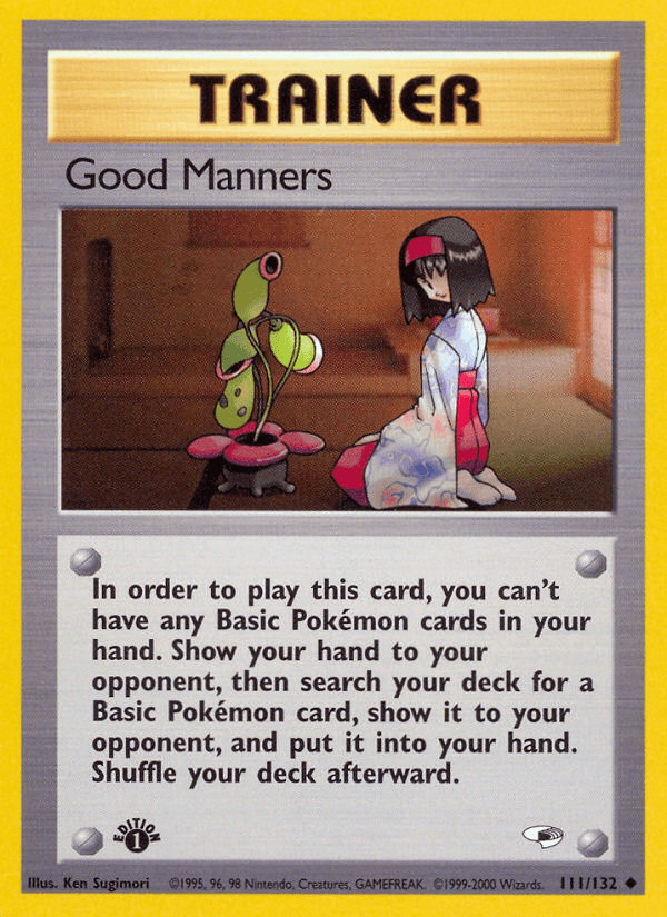 Good Manners (111/132) [Gym Heroes 1st Edition] (Online Only)