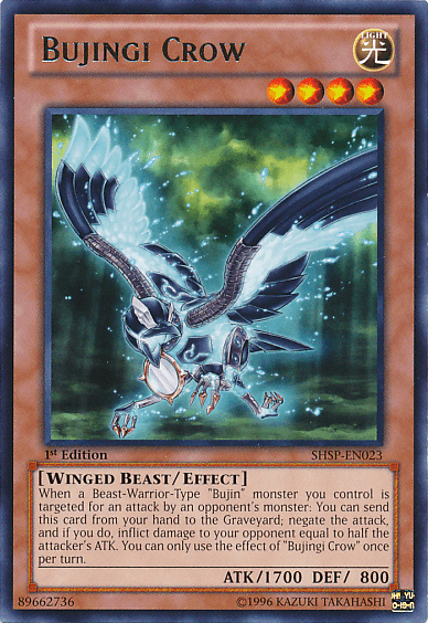 Bujingi Crow [SHSP-EN023] Rare (ONLINE ORDER ONLY)