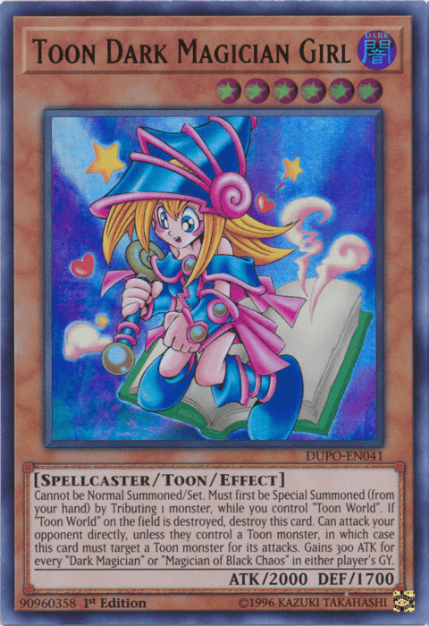 Toon Dark Magician Girl [DUPO-EN041] Ultra Rare (ONLINE ORDER ONLY)