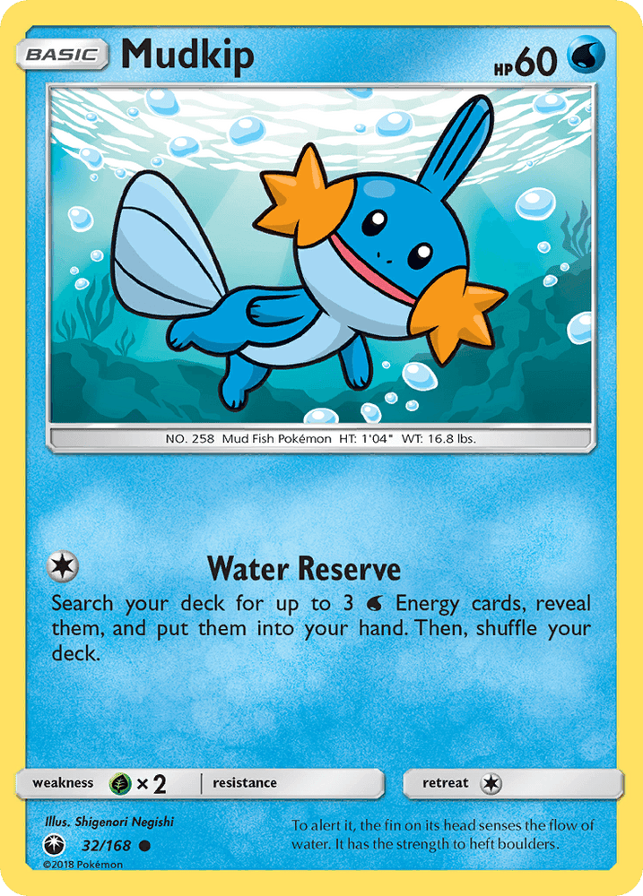 Mudkip (32/168) [Sun & Moon: Celestial Storm] (Online Only)