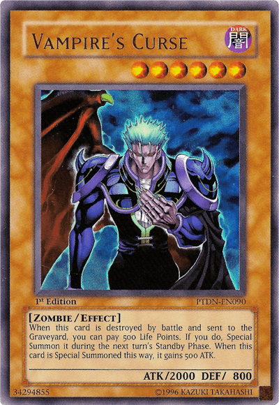 Vampire's Curse [PTDN-EN090] Ultra Rare (ONLINE ORDER ONLY)