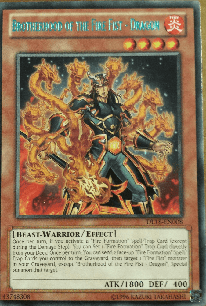 Brotherhood of the Fire Fist - Dragon (Green) [DL18-EN008] Rare (ONLINE ORDER ONLY)