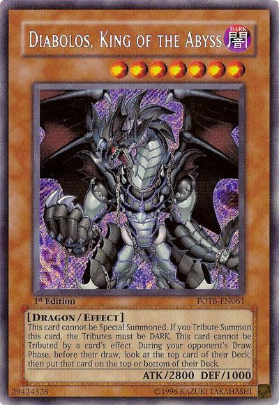 Diabolos, King of the Abyss [FOTB-EN061] Secret Rare (ONLINE ORDER ONLY)